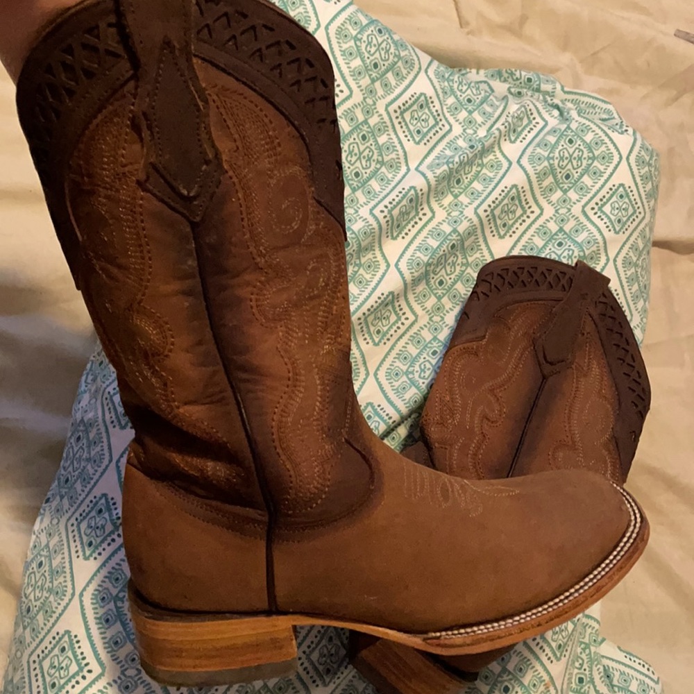 Cowboy leather boots made in Mexico